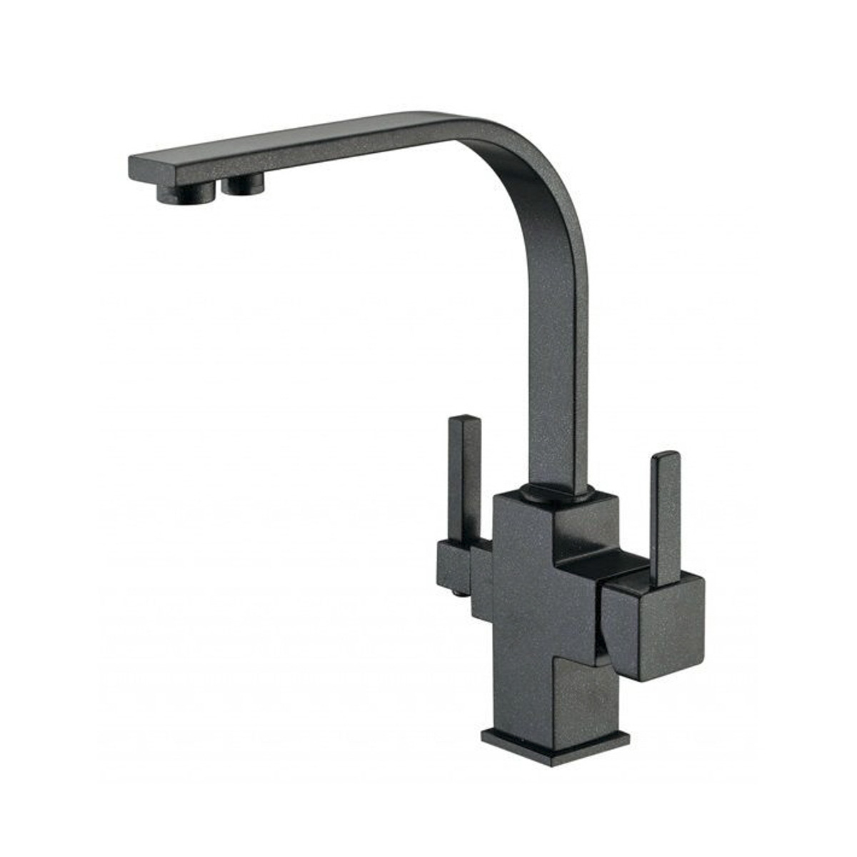 Смеситель для кухни с подключ. к фильтру питьев. воды zr 332 yf черный металлик "zorg"