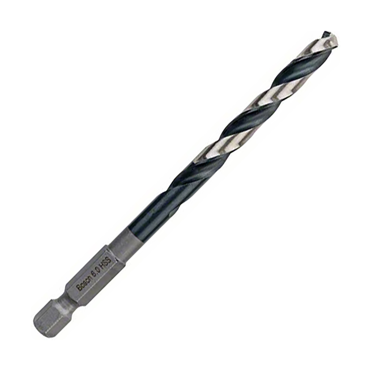 Сверло по металлу hss "impact control" 6 х 57/98 мм, хвостовик 1/4" hex (1) "bosch" 2608577058