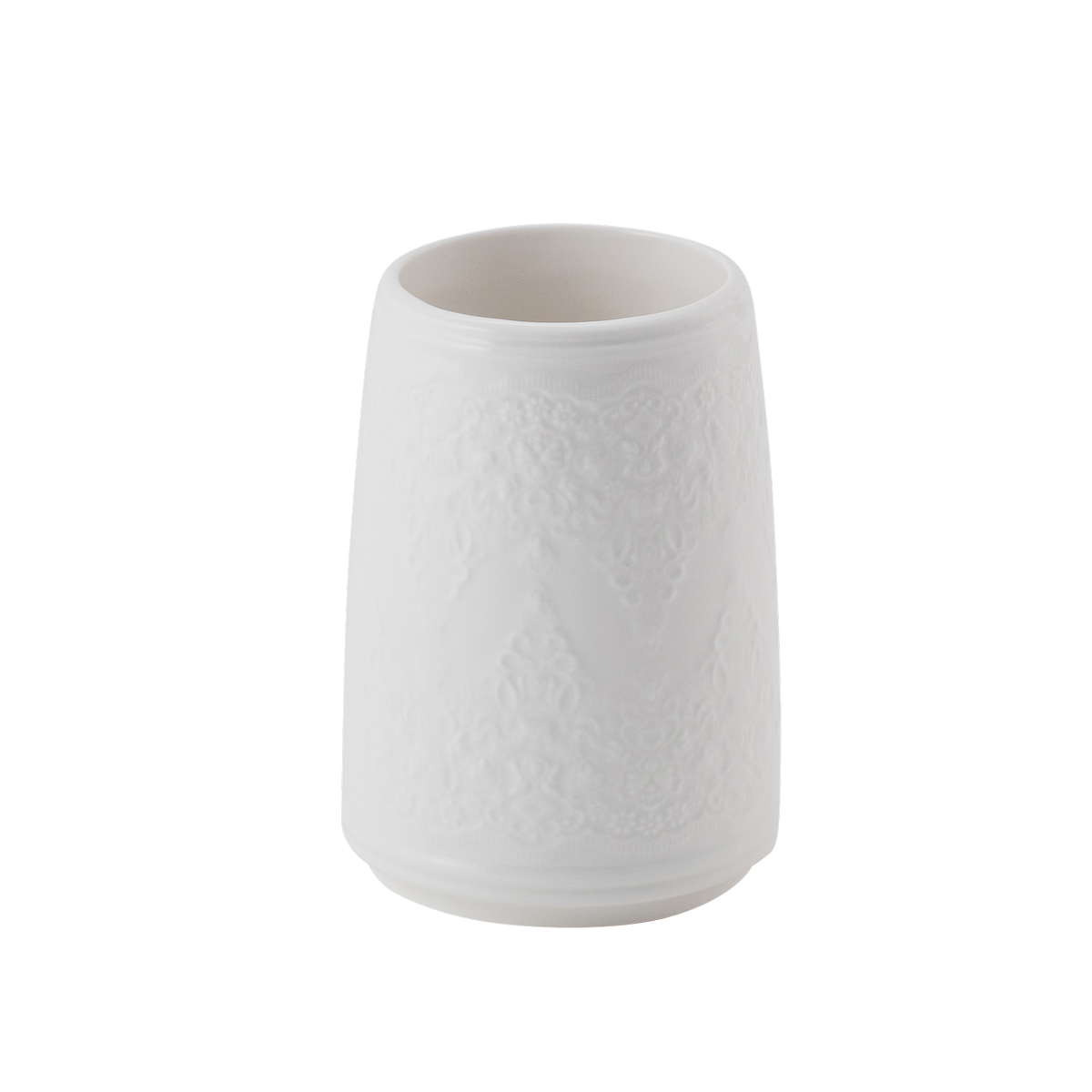 Стакан для ванной комнаты "ariel" керамика (белый) (1/48) "swensa" swtk-3200-c