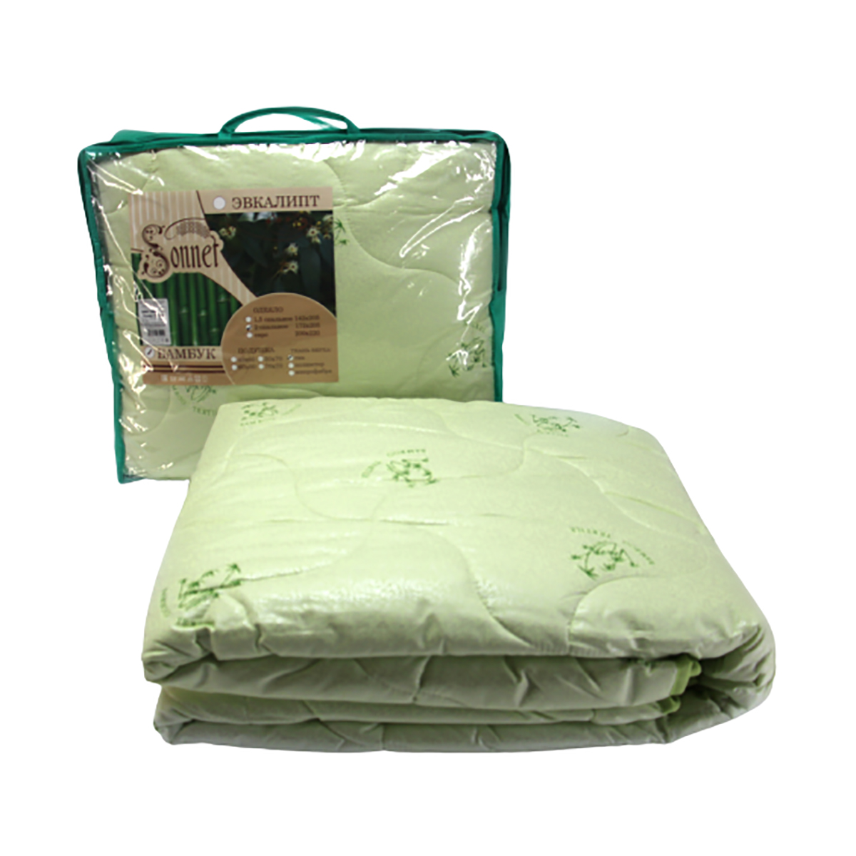 Одеяло "бамбук" 200*220 см (300 г/м), чехол тик (1/5) "sonnet"
