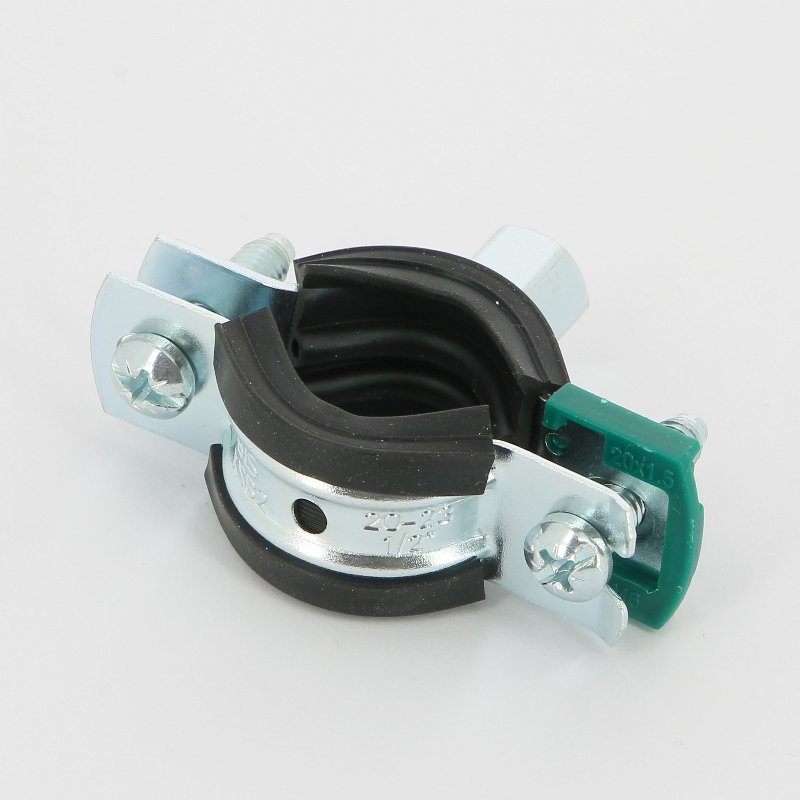 Хомут для труб Walraven KSB2 М8/М10 1/2" ( ⌀ 20-23 мм) шумопоглощающий, EPDM, быстрый замок