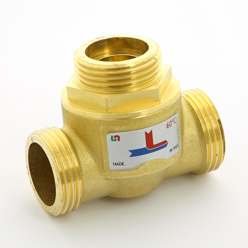 Клапан В термостатический 60˚С 1" НР UNI-FITT для котлов боковое смешение Kvs 6,5