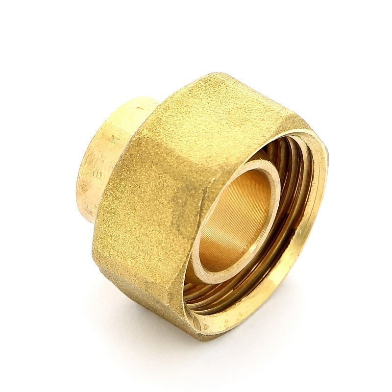 Муфта 15 x 3/4" с накидной гайкой ВР уплотнение под конус VIEGA пайка