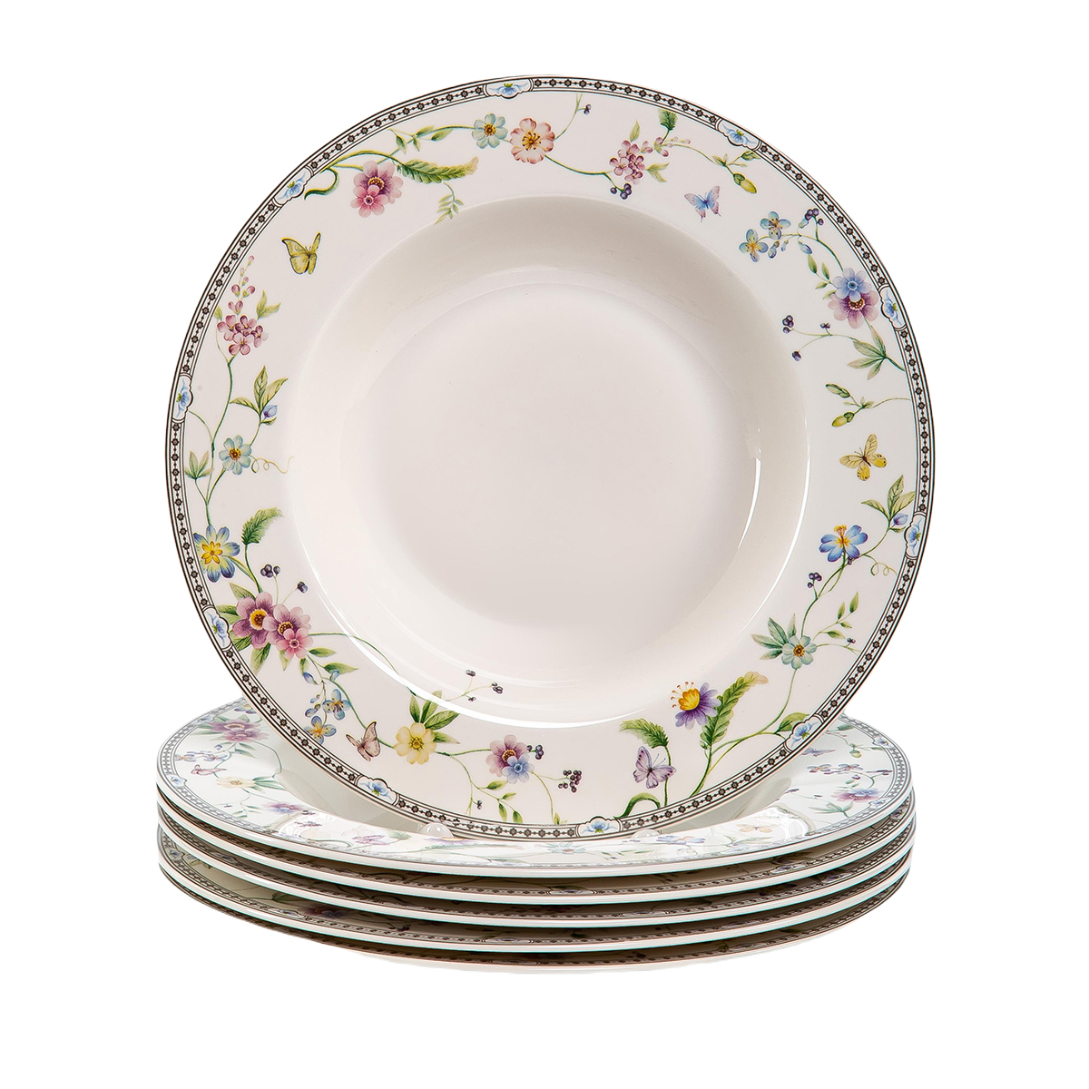 Тарелки суповые "мануэла" 22 см, 550 мл (набор 6 шт.) (1/4) "balsford" 181-44020