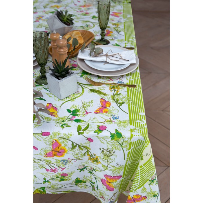 Скатерть "доляна" полевые цветы 144*250 см (1/15) 7053850