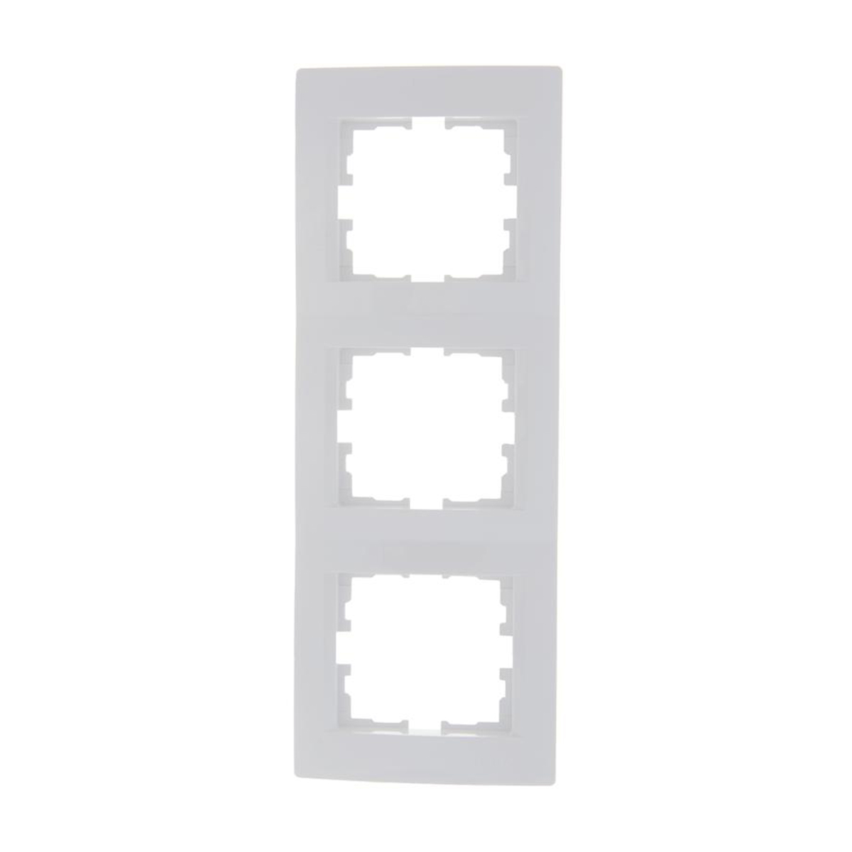 Рамка "karina" 3-х местн. вертикальная, белый (1/10/120) "lezard" 707-0200-153