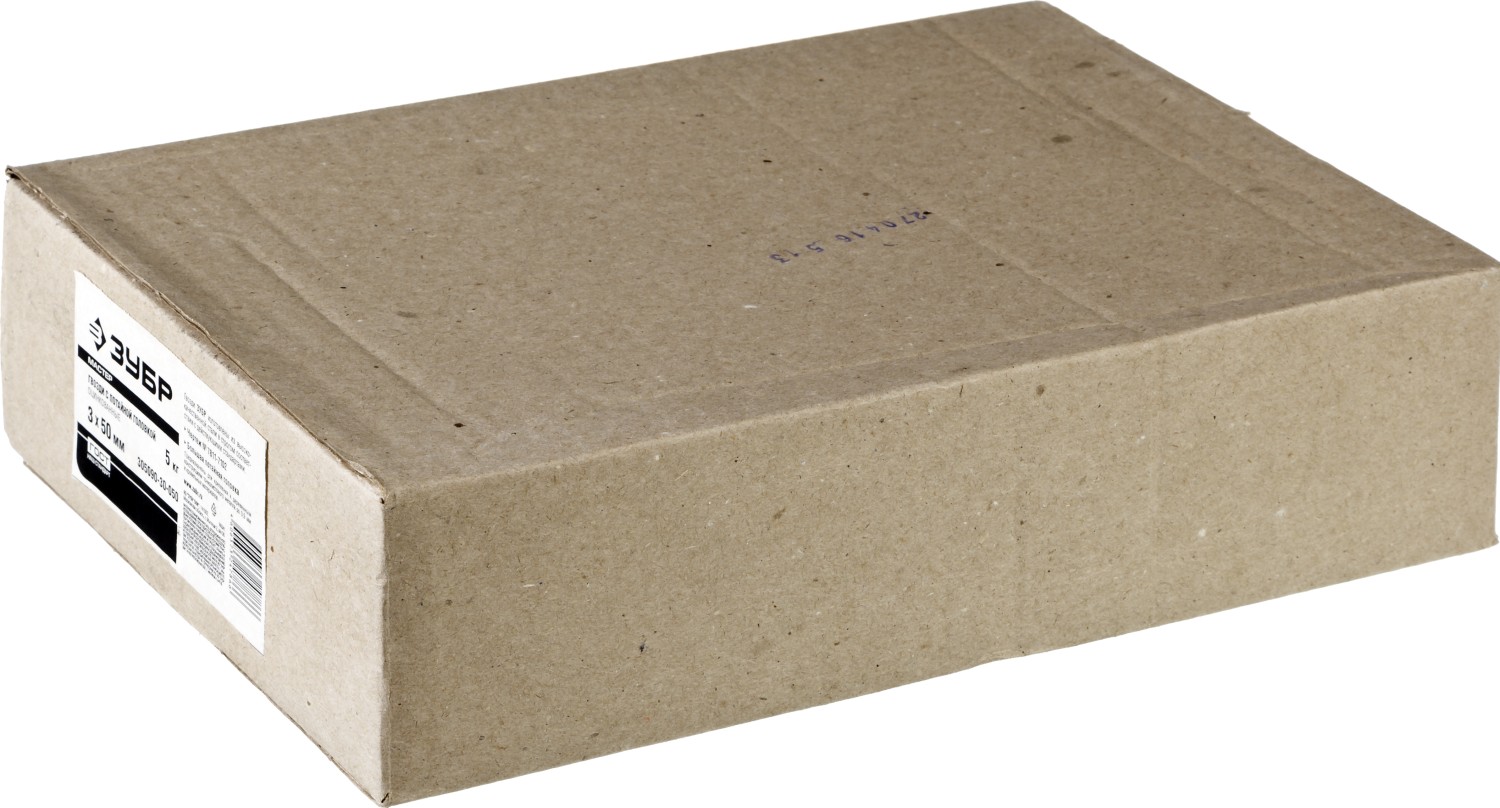 ЗУБР 50 x 3 мм, цинк, 5 кг, гвозди с большой потайной головкой (305090-30-050)