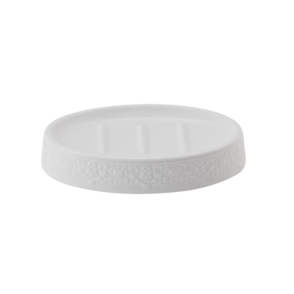 Мыльница "ariel" керамика (белый) (1/48) "swensa" swtk-3200-d