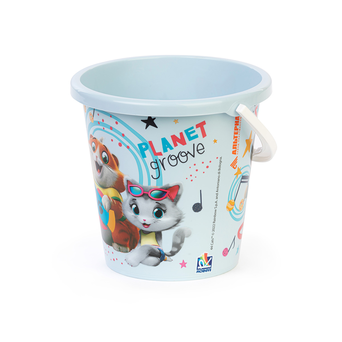 Ведро детское "44 котёнка" 1,5 л (1/30) "альтернатива"  м7641