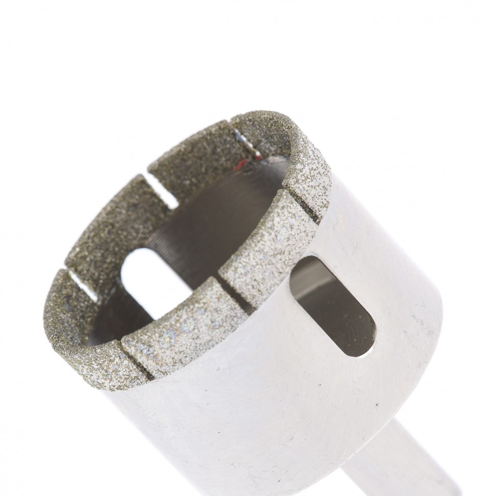 Сверло по стеклу и керамической плитке, 40 х 55 мм, цилиндрический хвостовик Сибртех (726407)