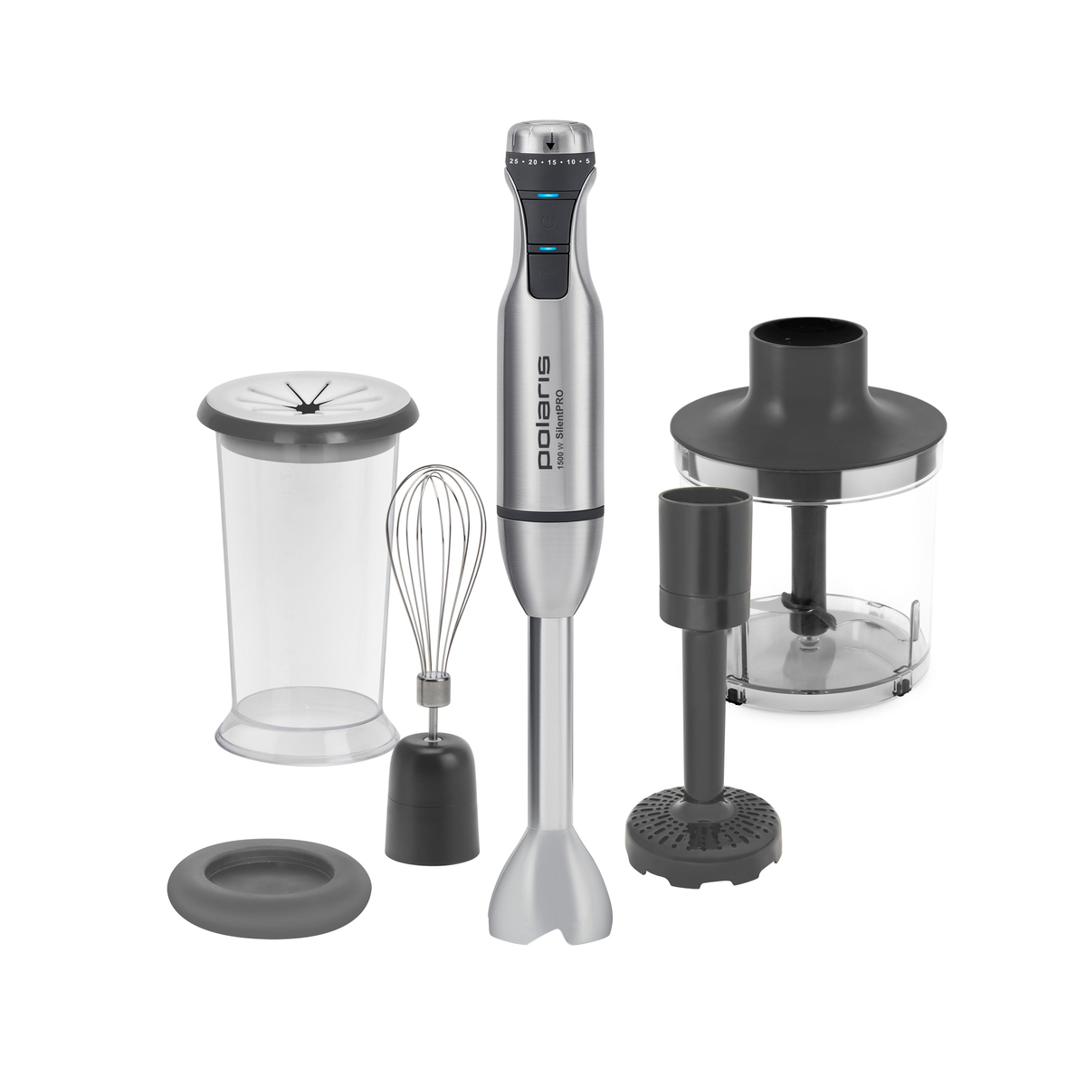 Блендер погружной phb 1583l "silent", 1500 вт, 25 скоростей (1/6) "polaris"