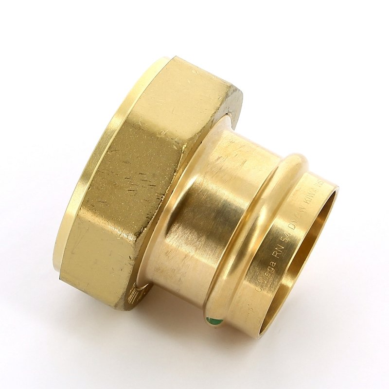 Муфта пресс-В с накидной гайкой и плоским уплотнением 54x1'1/2 Sanpress VIEGA