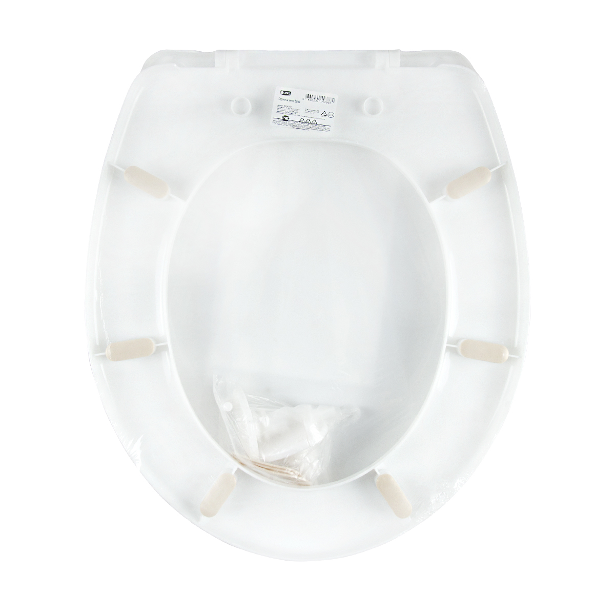 Сиденье для унитаза (белый) (1/14) "branq"  bq2601бл