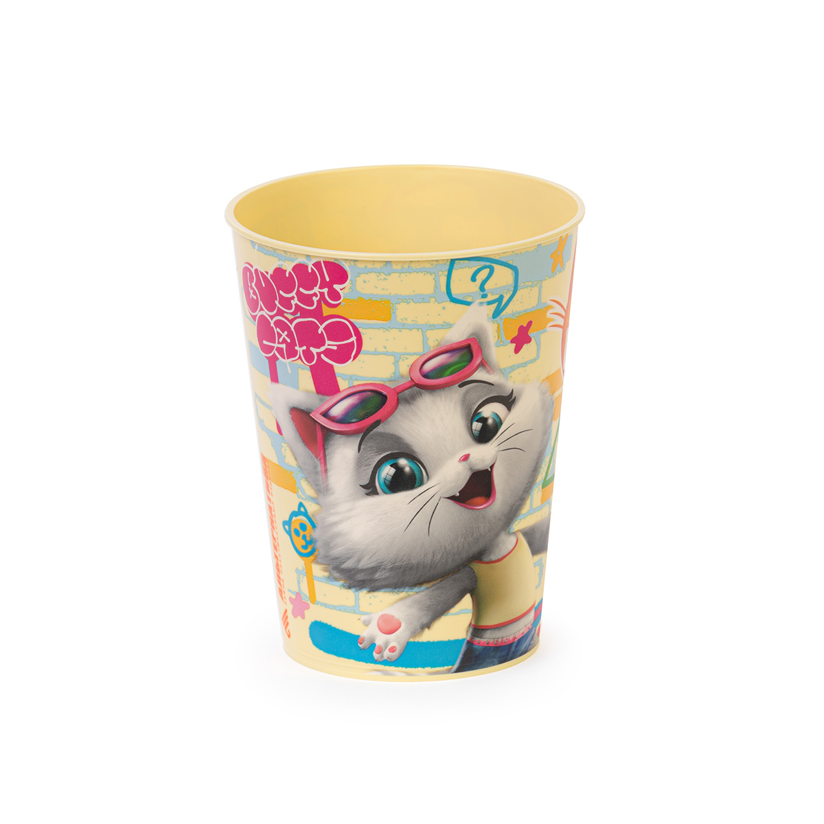 Стакан пласт. "44 котёнка" 0,35 л (1/24) "альтернатива"  м7654