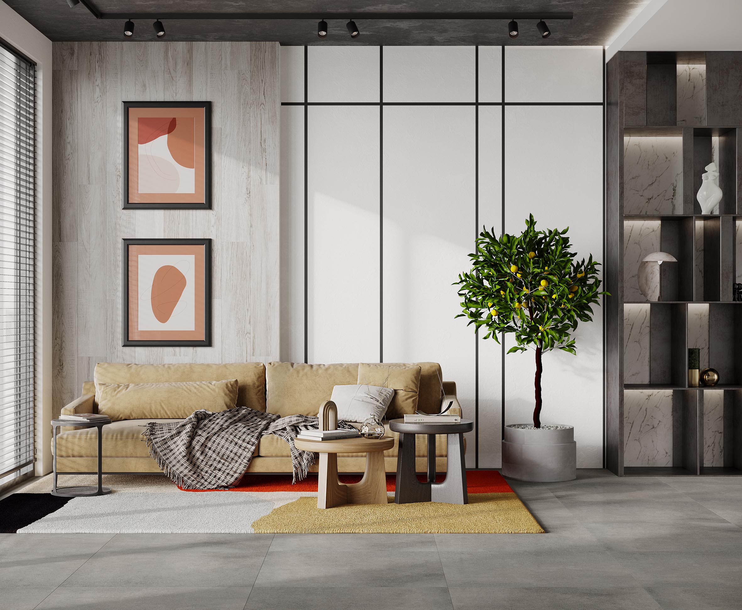 Sahara dark grey керамогранит лаппатированный 80x80