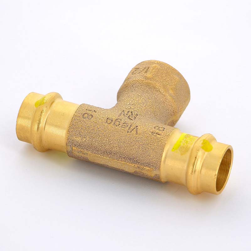 Тройник пресс-В бронза Profipress G VIEGA 18x1/2"x18