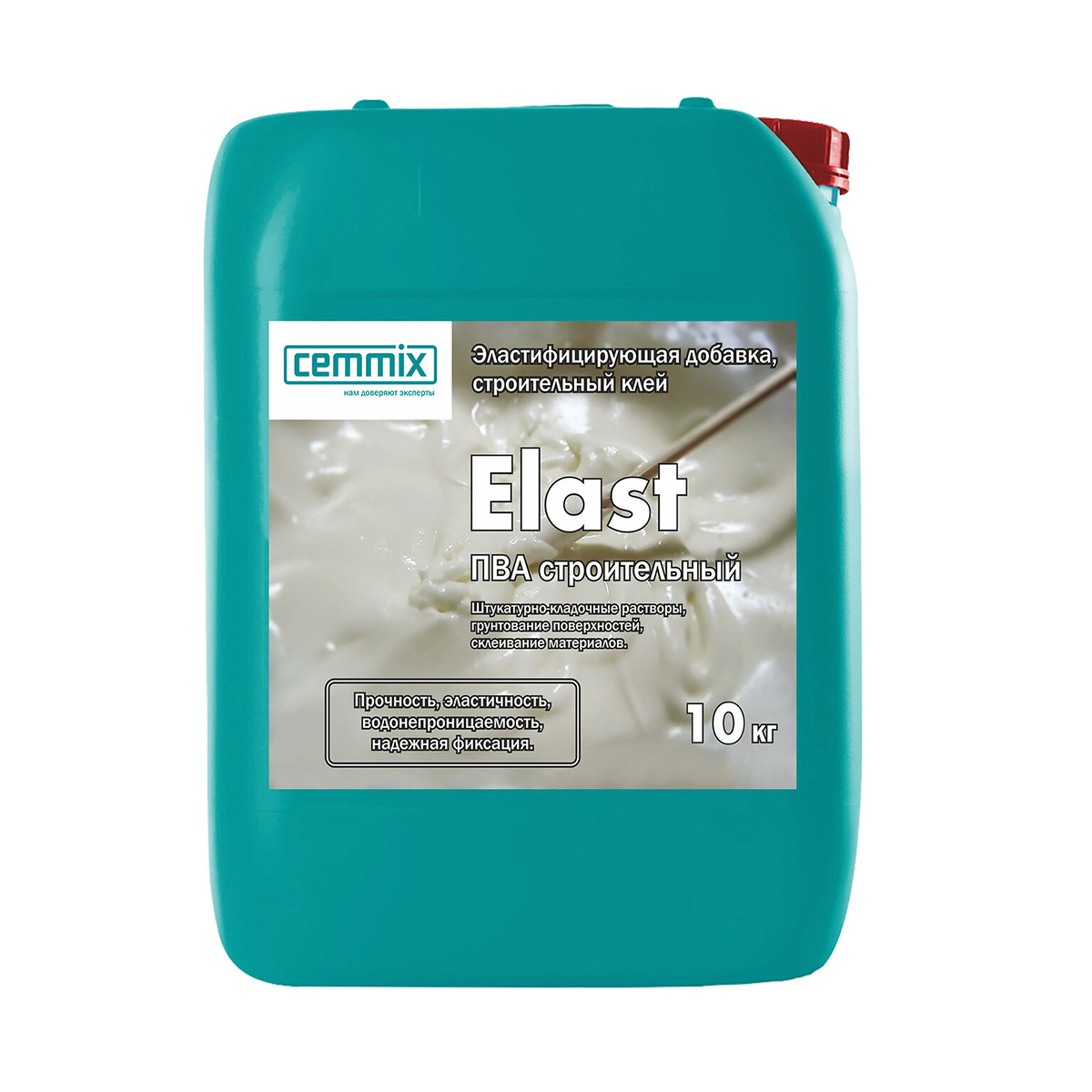 Клей пва строительный "elast" 10 кг (1/60) "cemmix"