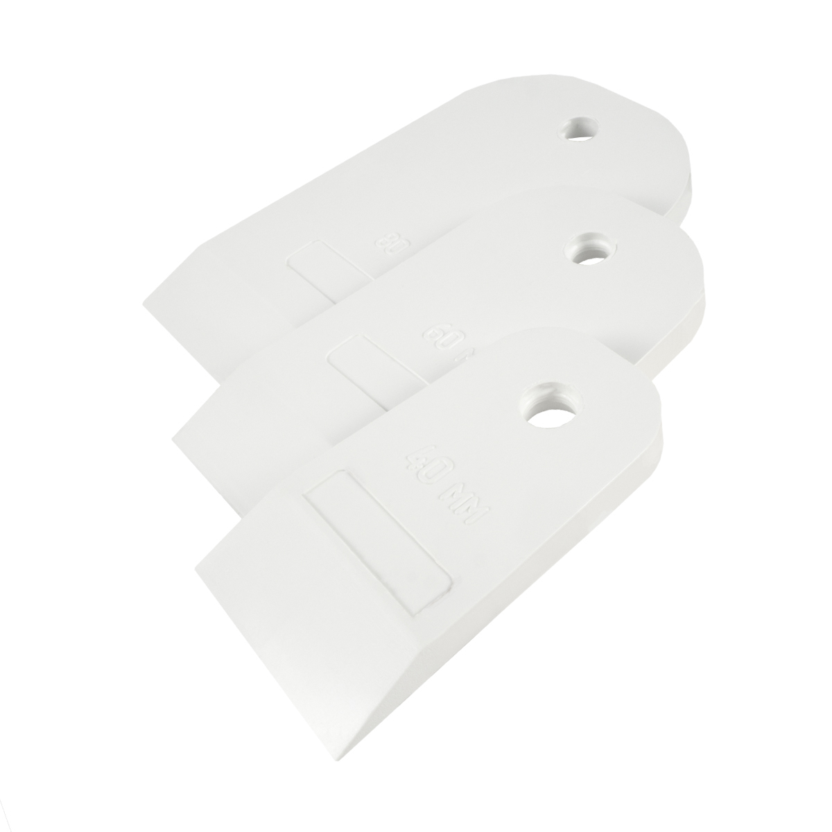 Шпатели резиновые "euro" белые  набор 3 шт. (40-60-80 мм) (1/100) "кедр"  139-0010