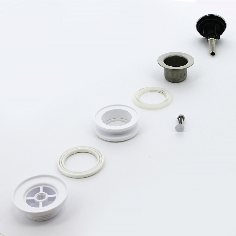 Выпуск McALPINE 60 мм нерж. решетка без перелива пробка-кнопка 1 1/4"Н пластик хром