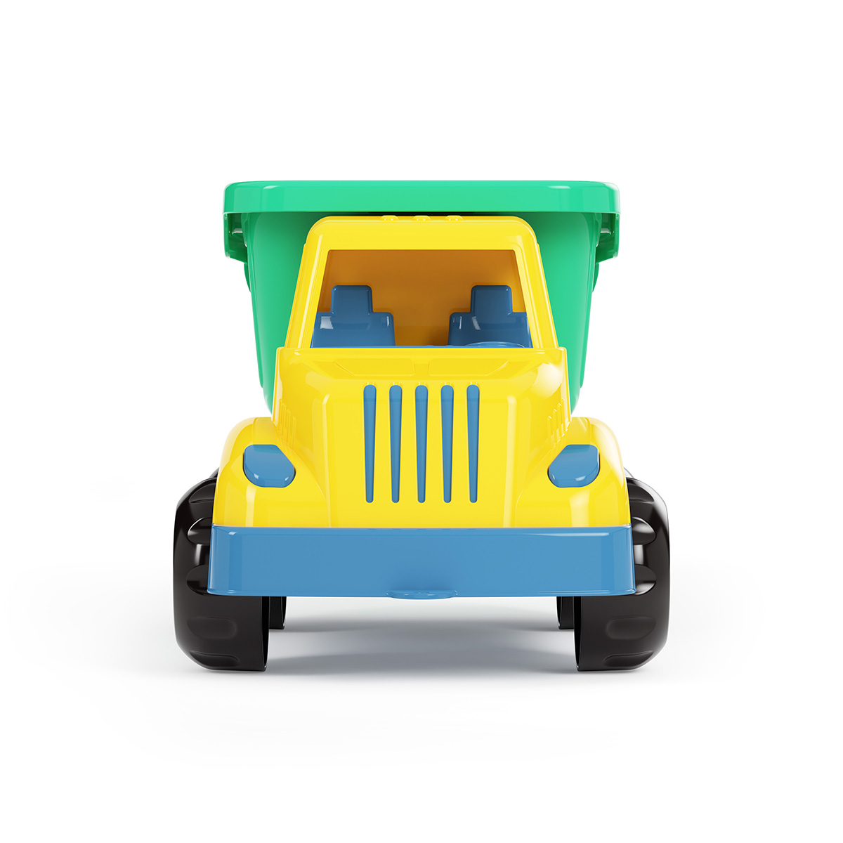 Машинка детская "самосвал" мини (желтая) (1/6) "альтернатива" м6700