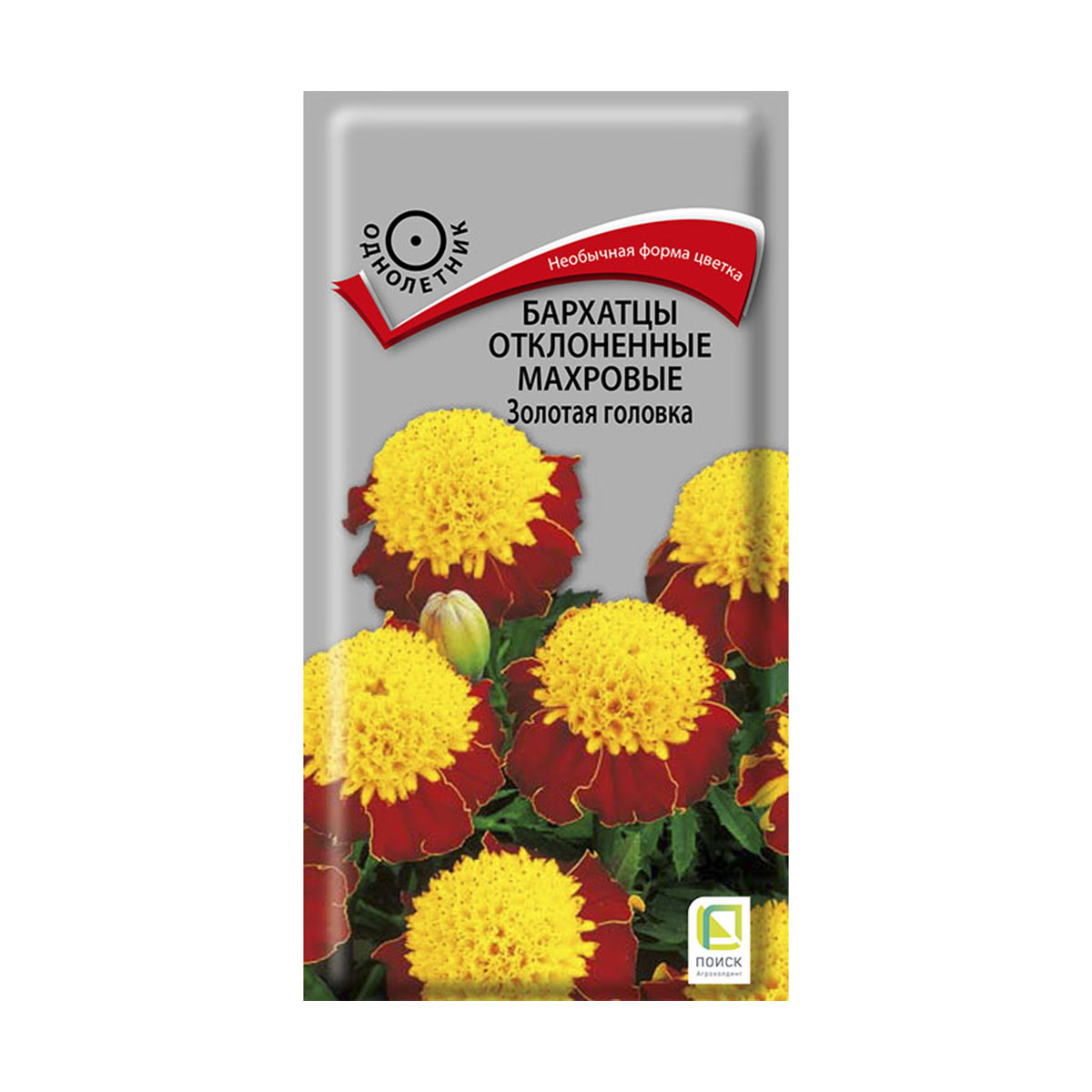 Семена цветов бархатцы отклоненные махровые "золотая головка" 0,4 г  ("1) (10/100) "поиск"