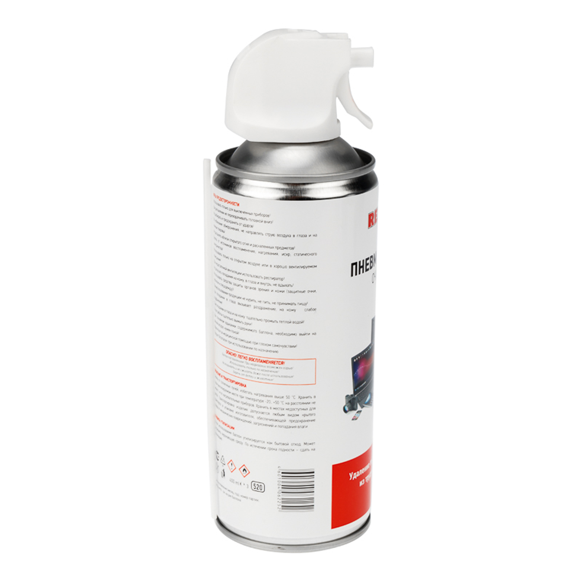 Пневмоочиститель для техники (сжатый воздух) "dust off" 400 мл (аэрозоль) (1/12) "rexant" 85-0001