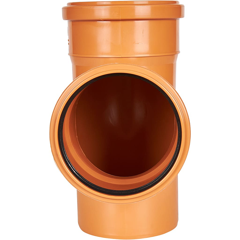 Тройник 87° одноплоскостной 110 х 110 мм для нар.канализации SINIKON УНИВЕРСАЛ