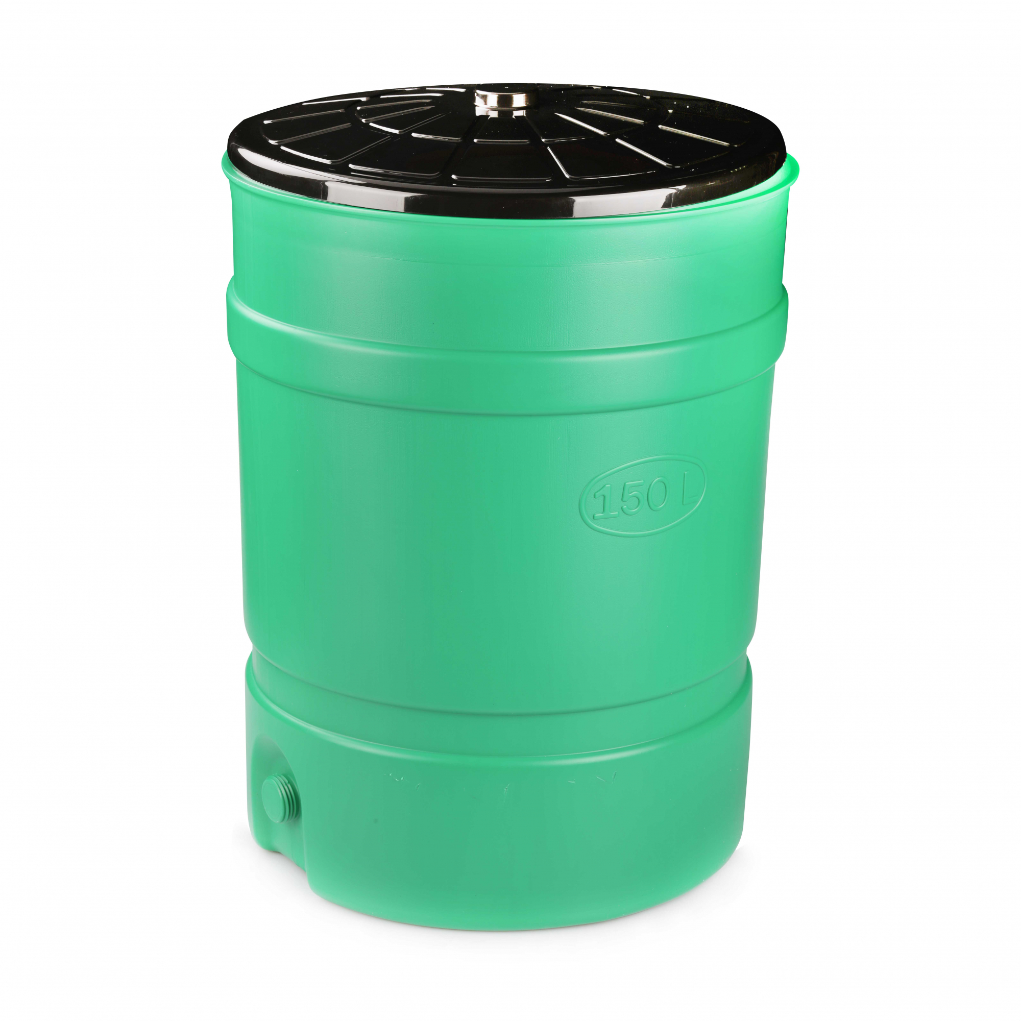 Бочка - бак пласт. с крышкой 150 л (1/2) "альтернатива" м8139