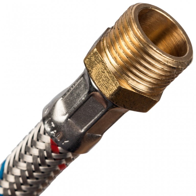 Гибкая подводка для воды НР 3/8 х ВР 3/8 STOUT - 600 мм