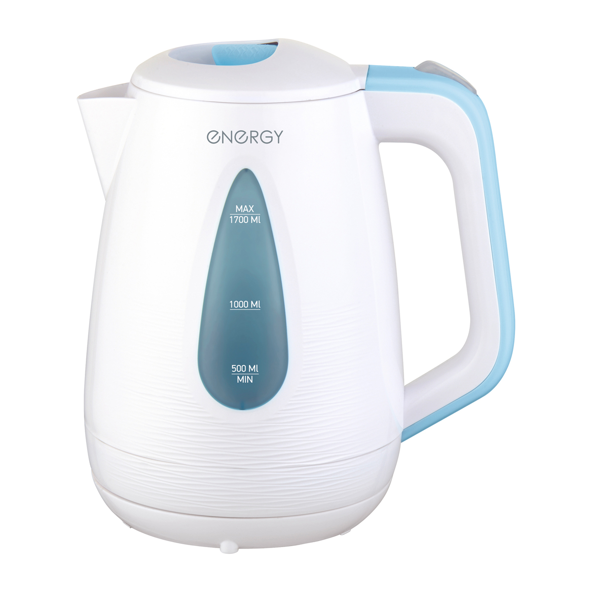 Чайник электр. "energy" e-214 1,7 л (1/12) пластик (белый/голубой)