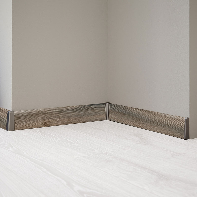 Плинтус KRONOTEX Residence 2400х58х19/ ML 1011 Makro Oak Grey Дуб Макро серый