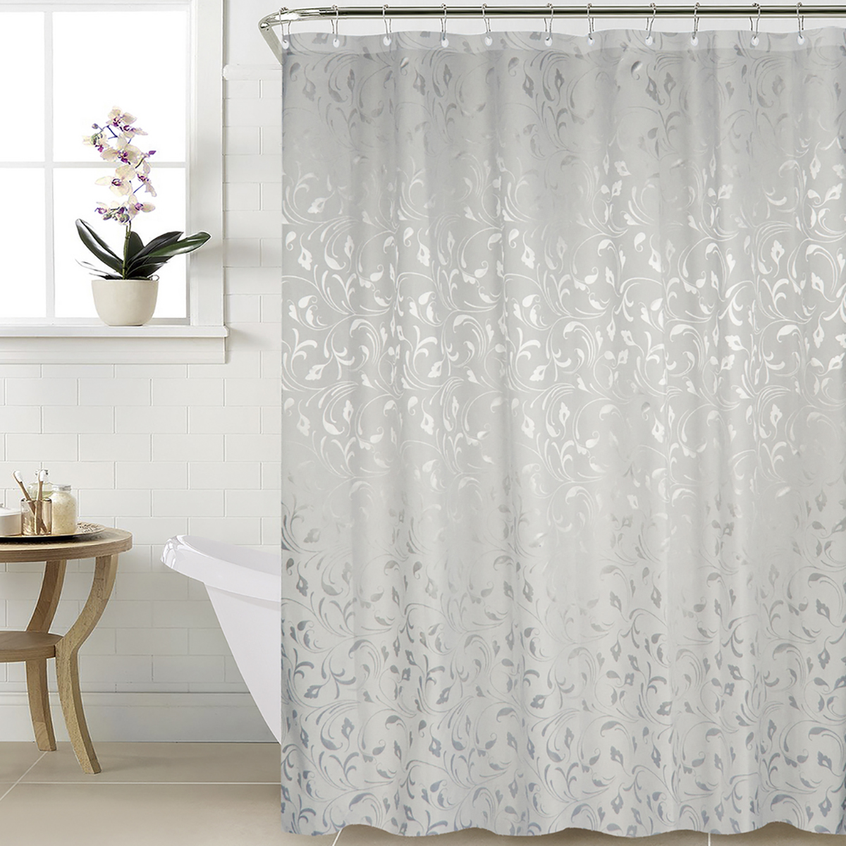 Штора для ванной 180*200 см (полиэстер) "cadence" (1/20) "swensa" swc-90-78