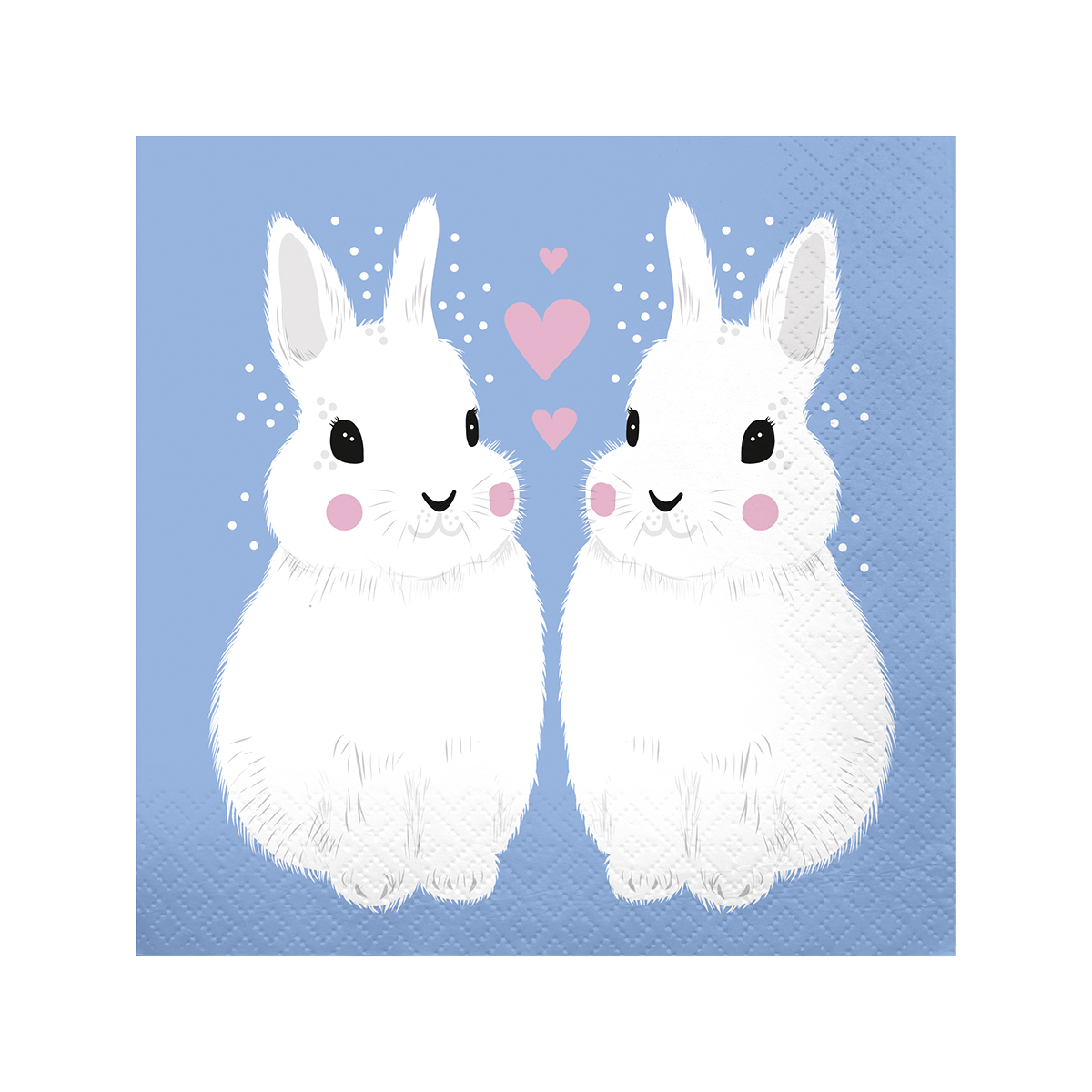 Салфетки бумажн. "prestige" 3-х слойные упак. 20 листов 33*33 см, зайки  (1/12) "pero"