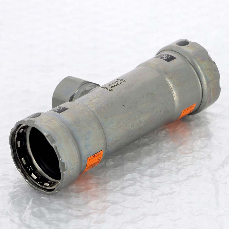 Тройник пресс-В оцинкованная сталь Megapress VIEGA 1" х Rp 1/2" х 1"