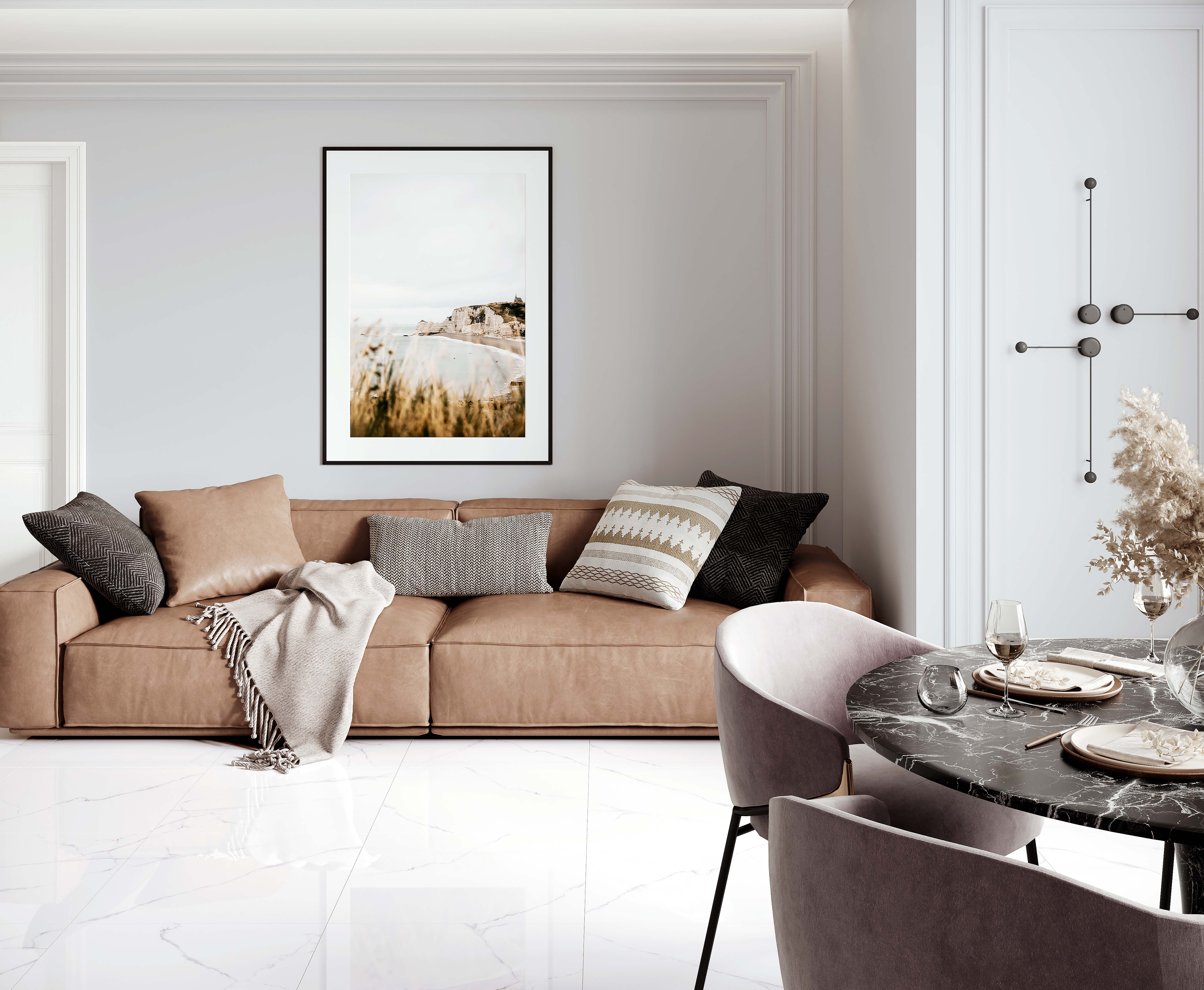 Atlantic white керамогранит i белый полированный 60x60