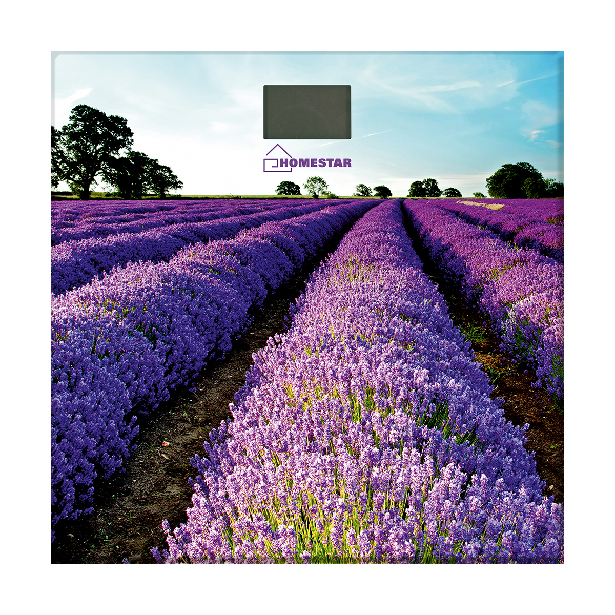 Весы напольные электронные "homestar" hs-6001g (лавандовые поля) (1/8)