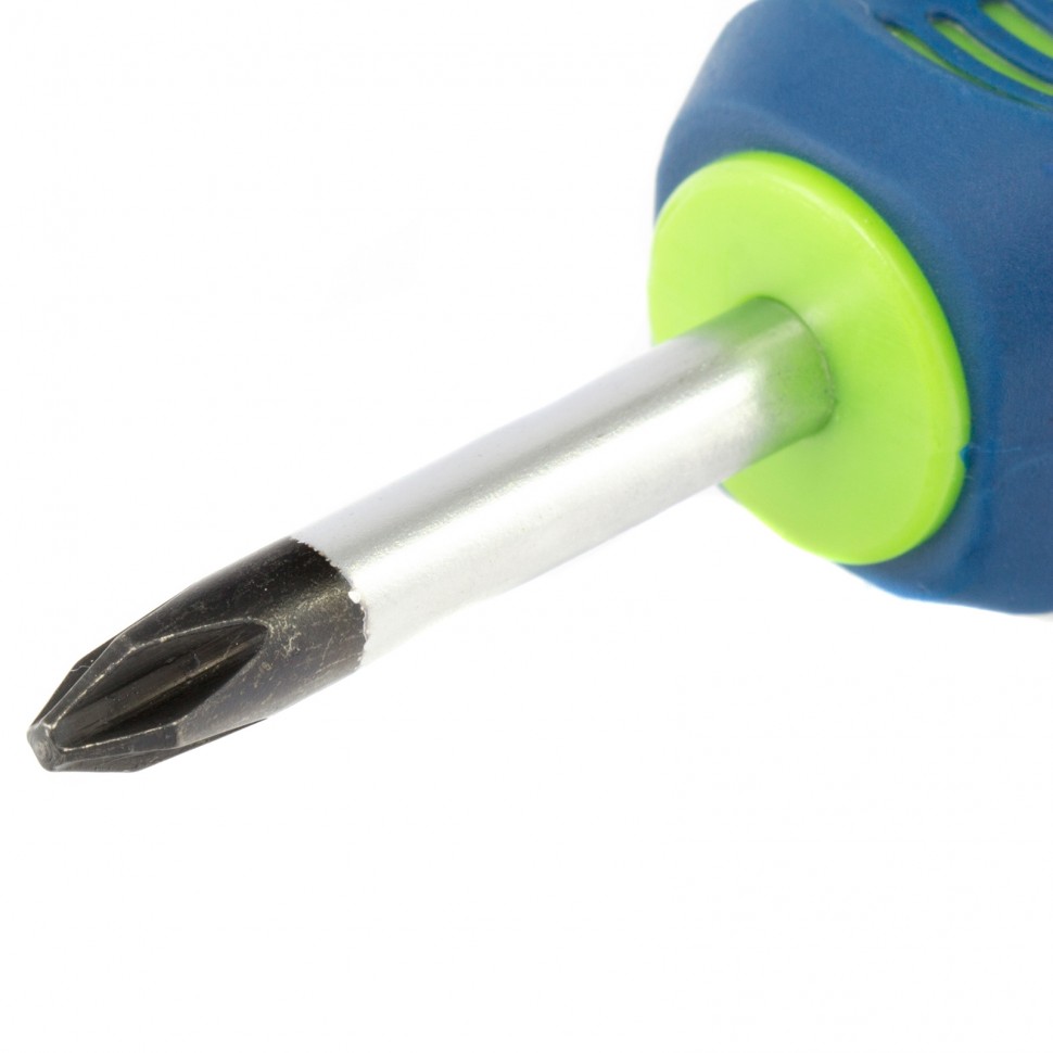 Отвертка, PH2 х 38 мм, CrV, двухкомпонентная рукоятка Сибртех (11831)