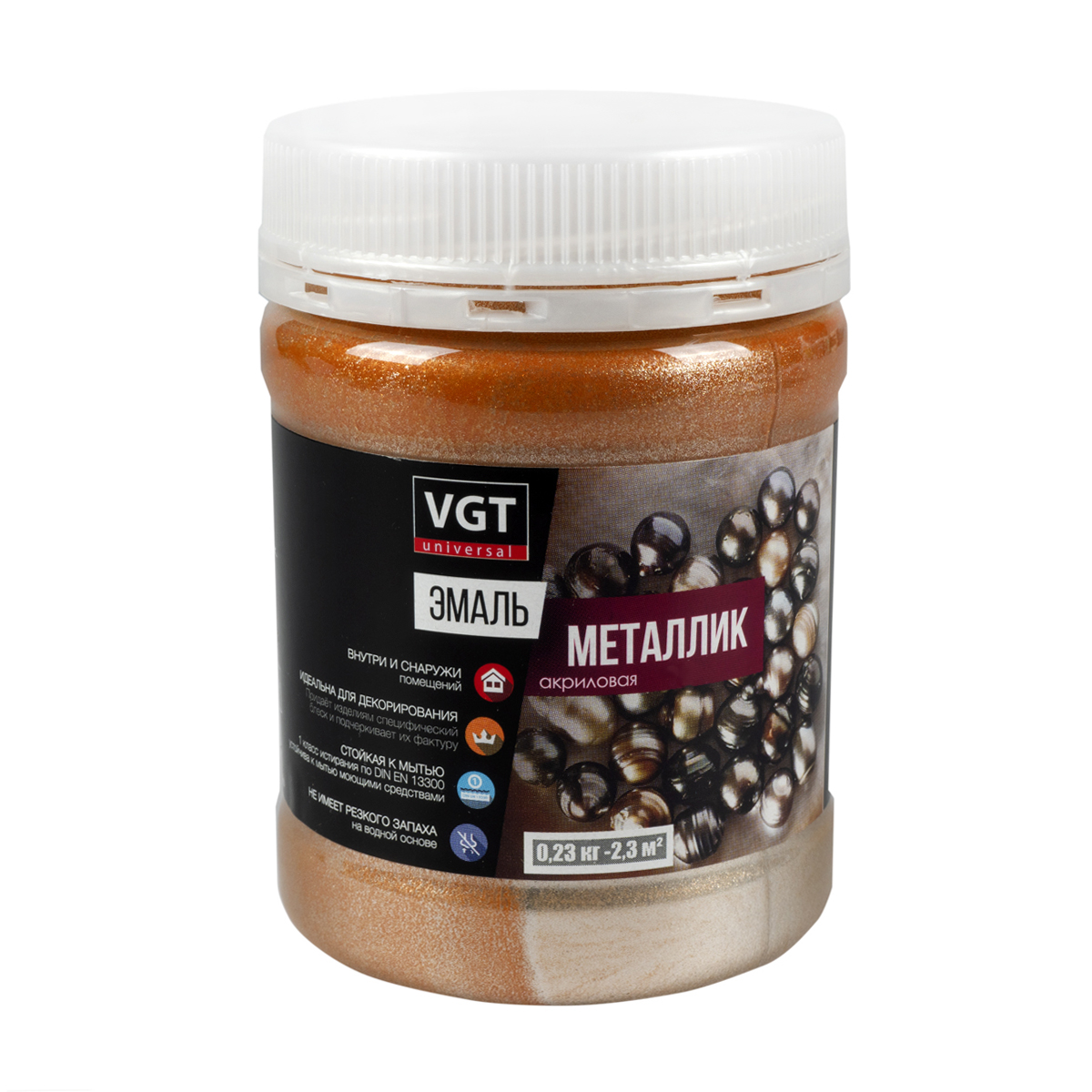 Эмаль вд-ак-1179 металлик бронза 0,23 кг (6) "вгт"
