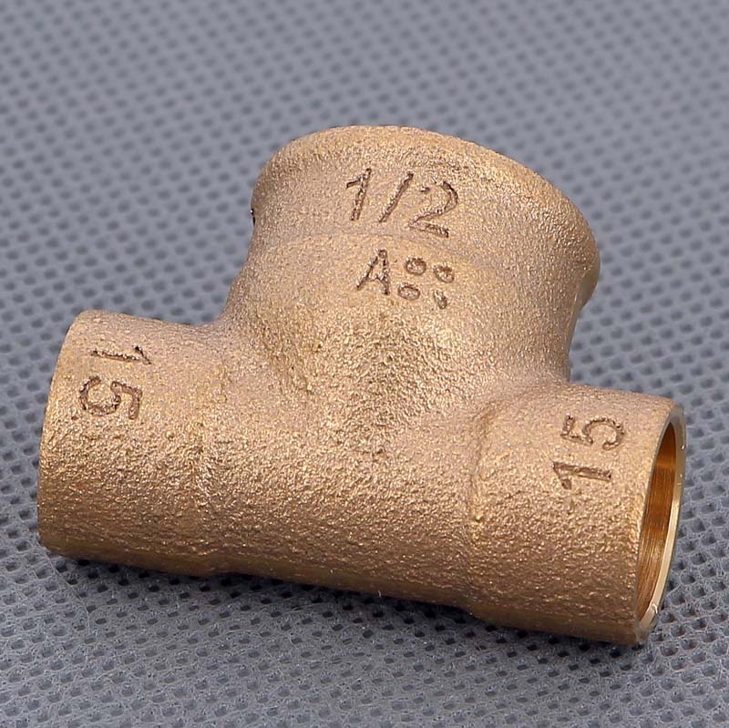 Тройник переходной под пайку ВР 15 х 1/2" VIEGA медный