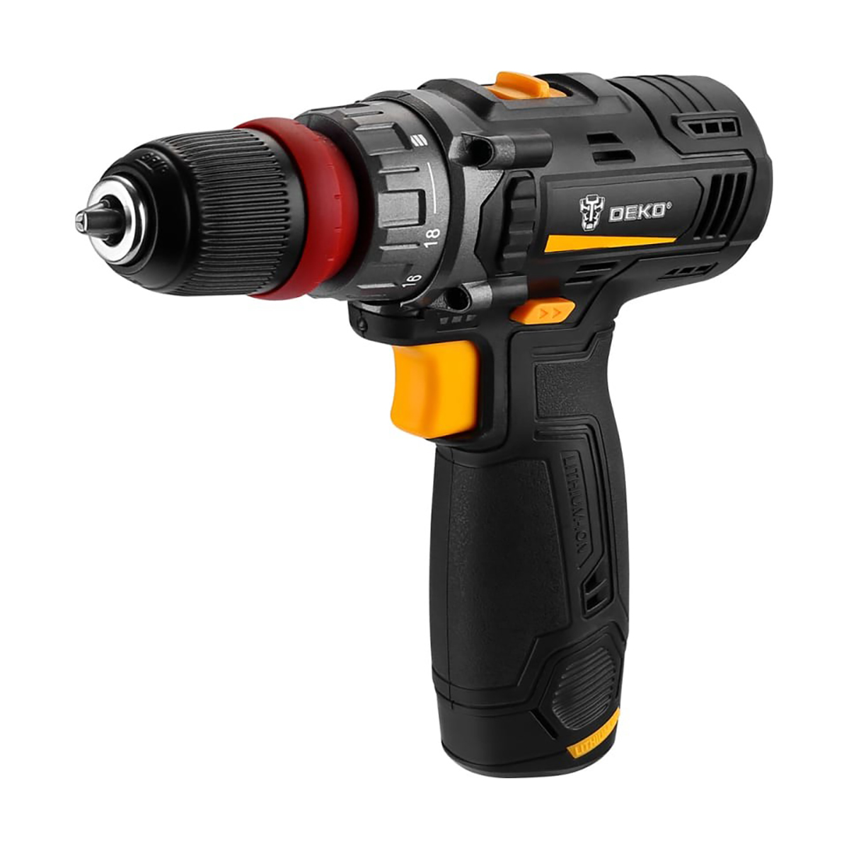 Дрель-шуруповерт аккум. gcd12du3 li-ion со съемным патроном (1) "deko" 063-4114