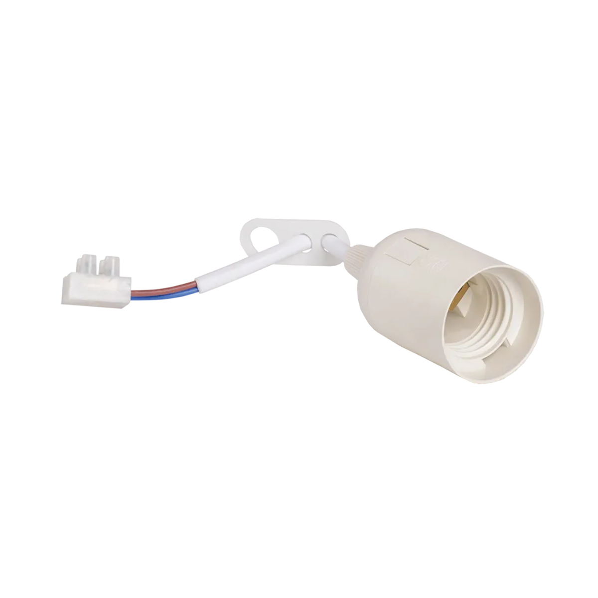 Патрон для лампы подвесной ппл27-04-к51 пластик, с шнуром е27, белый (1/50/200) "iek"