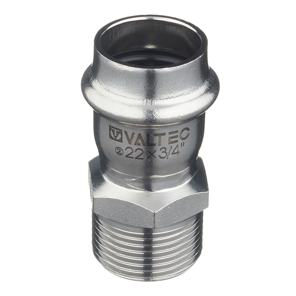 Муфта пресс-Н 22 мм х 3/4" нержавеющая сталь VALTEC