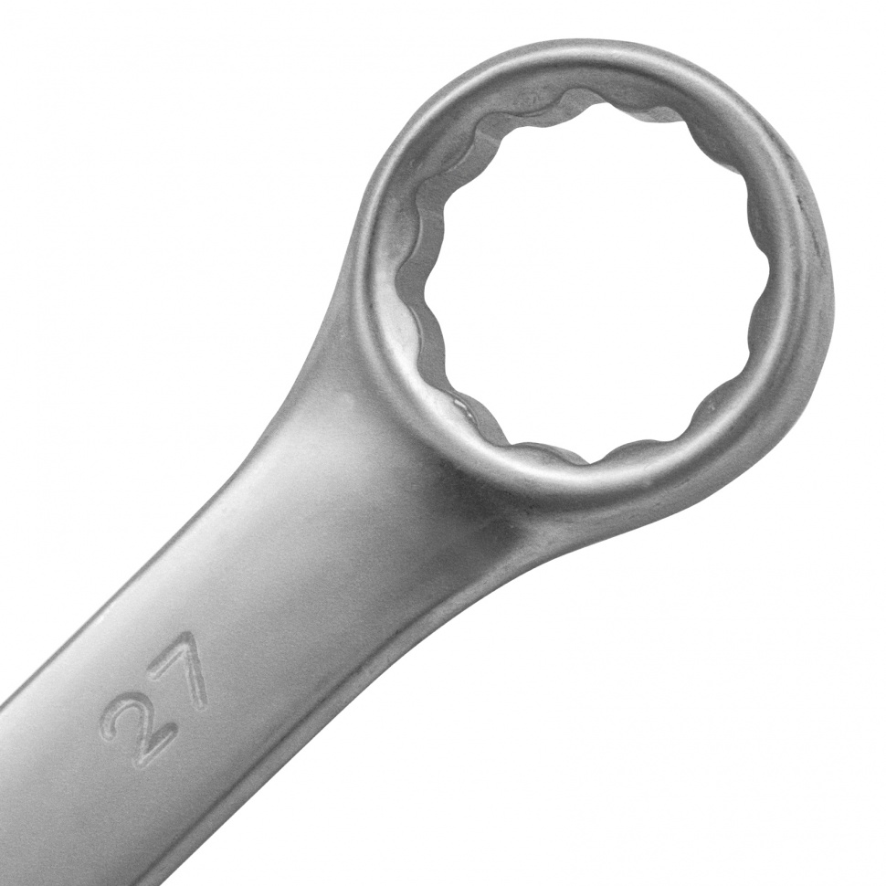 Ключ комбинированный, 27 мм, CrV, матовый хром Matrix (15120)