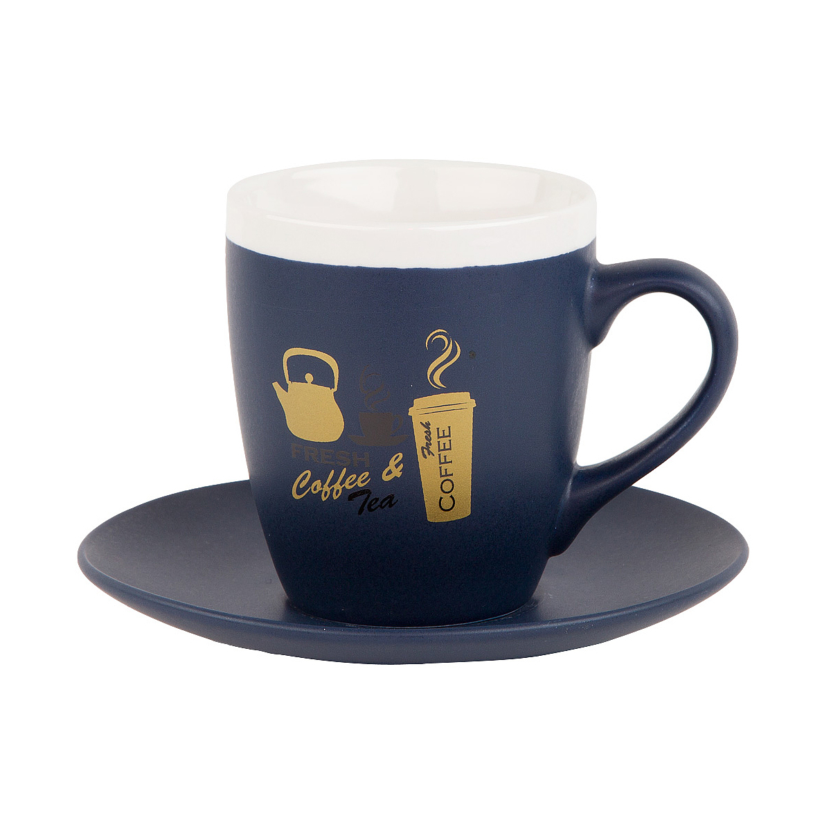 Набор чайный на 2 персоны (4 предм.) "golden coffee" 240 мл (1/18) "nouvelle home" 2410057