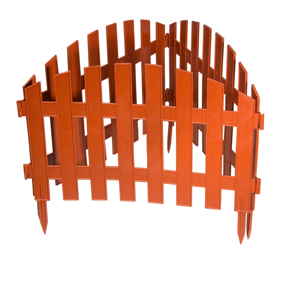 Забор декоративный "Винтаж", 28 х 300 см, терракот, Palisad (65015)