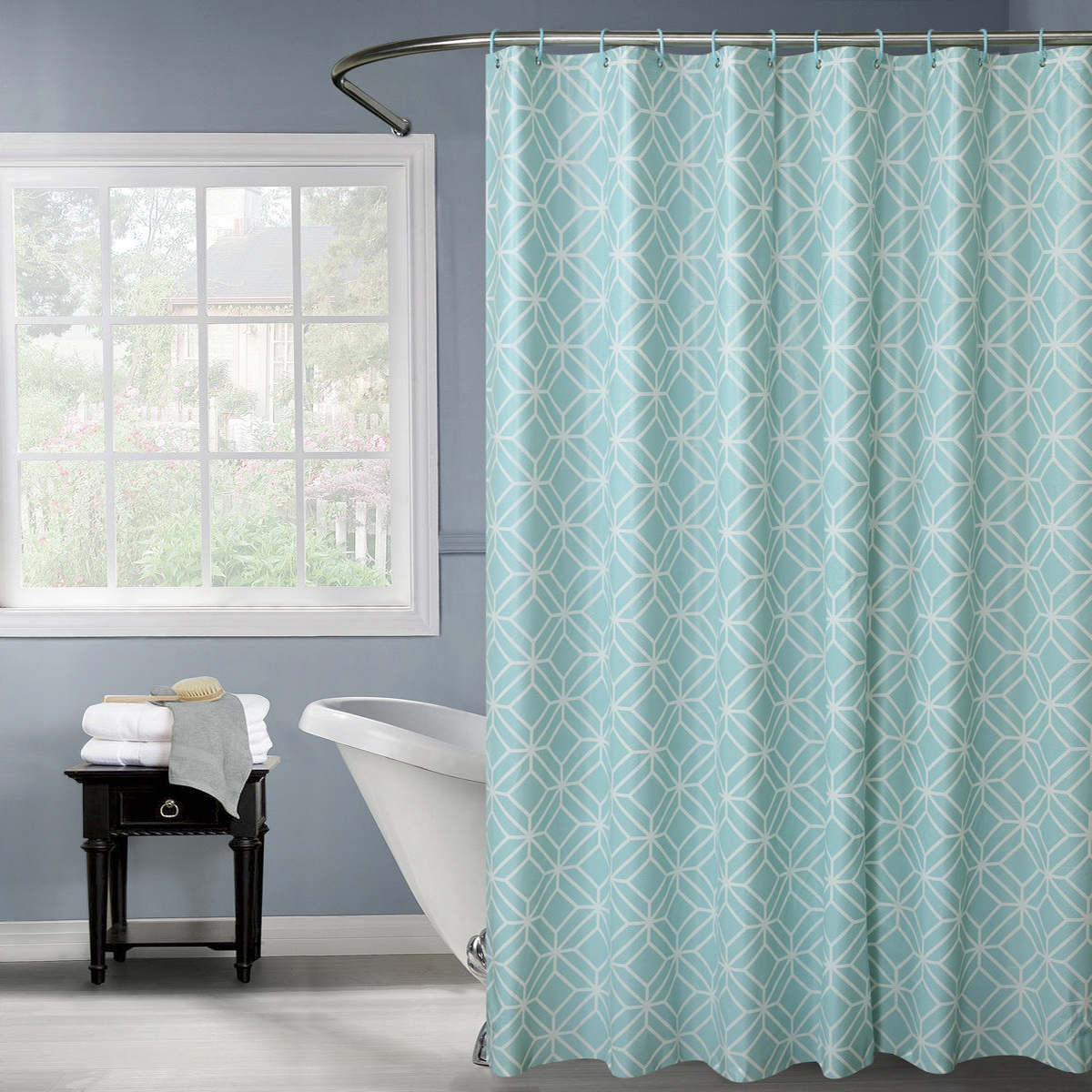 Штора для ванной 180*180 см (peva) "loo" (1/20) "swensa" swc-50-13