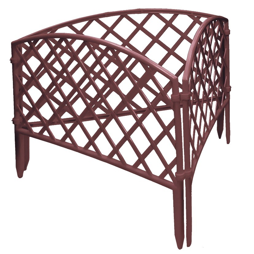 Забор декоративный "Сетка", 24 х 320 см, терракот, Palisad (65026)