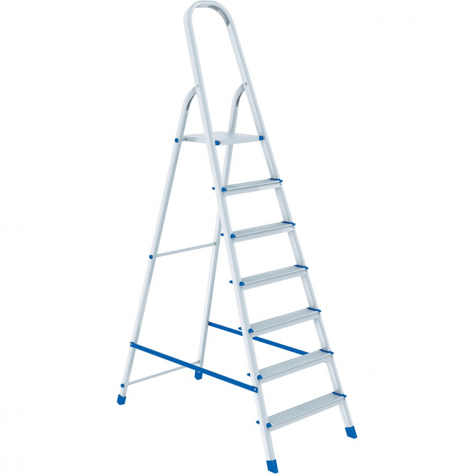Стремянка, 7 ступеней, алюминиевая, Сибртех (97717)