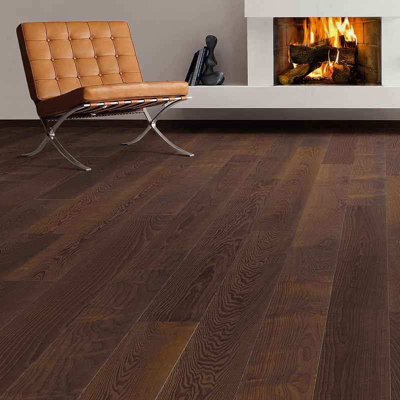 Паркетная доска Haro Series 4000 (5G) 531772 Термоясень Меццо брашированный однополосный 4V2200 x 173 x 13.5мм