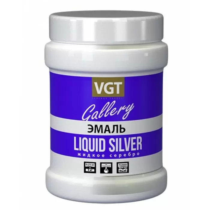 VGT ВД-АК-1179 МЕТАЛЛИК эмаль универсальная, жидкое серебро (1кг)